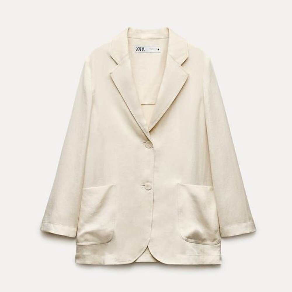 ZARA OVERSIZED FLOWING BLAZER